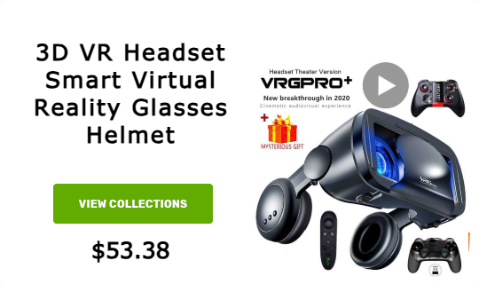 3D VR Headset Smart Virtual Reality Glasses Helmet