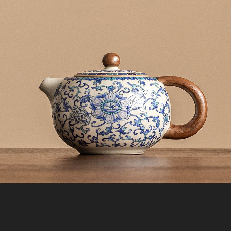 Kung Fu Blue and White Lotus Tea Set