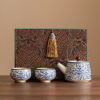 Ru Kiln Light Luxury Ceramic Tea Set Gift Box – 3-Piece Set
