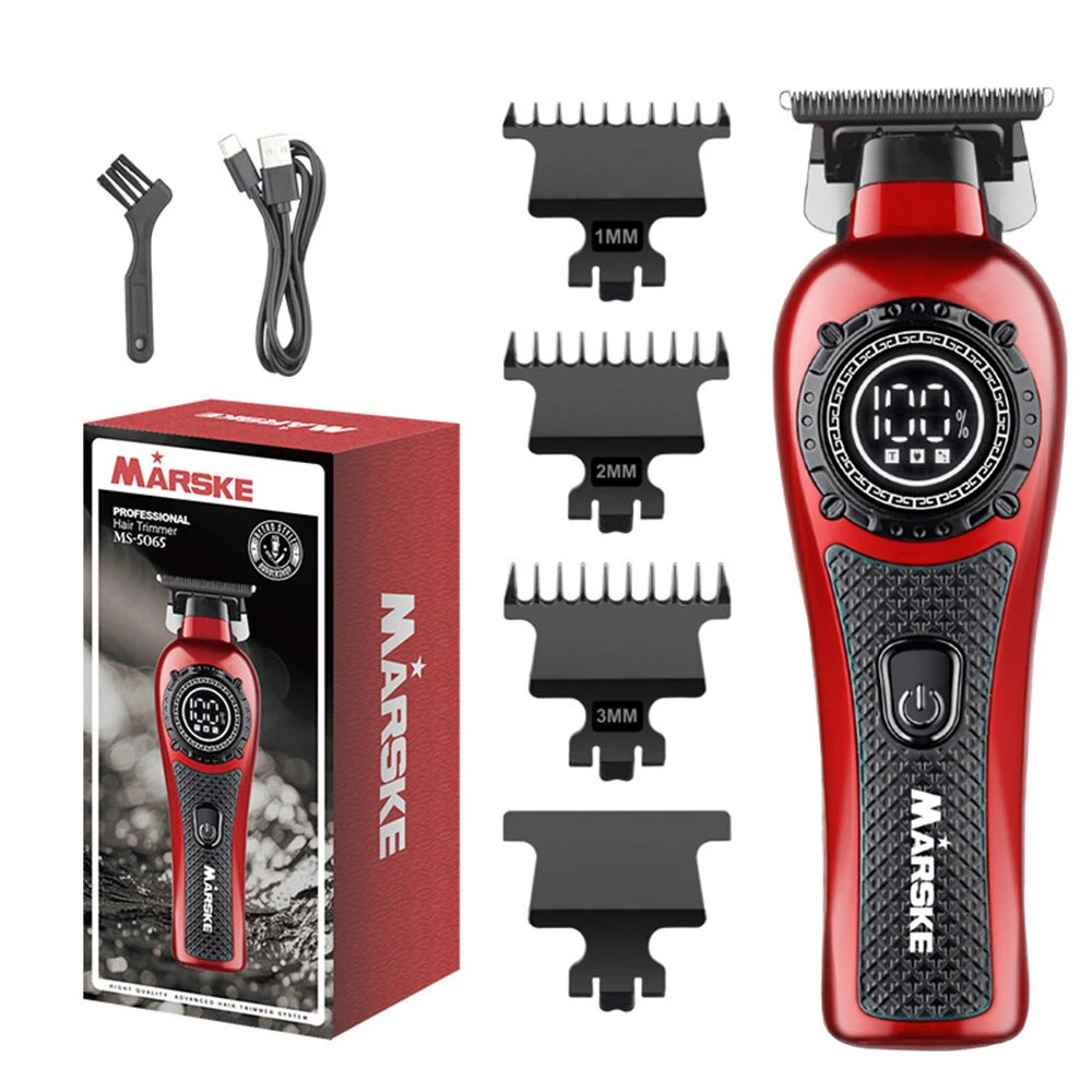 MARSKE MS-5065 Professional Hair Clipper High-Speed Motor LED Display Low Noise USB Rechargeable Long Battery Life Styling Tool