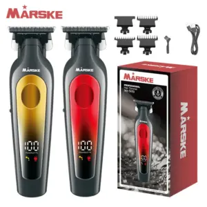 MARSKE Electric Hair Clipper USB Rechargeable Professional Hair Clipper Perfect Trim Men’s Hair Style Suitable For Home And Salon Use