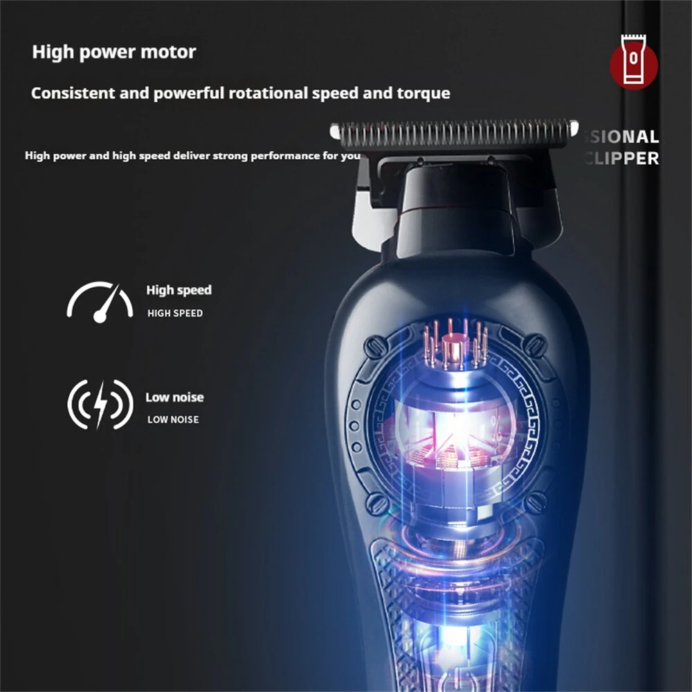 MARSKE MS-5065 Professional Hair Clipper High-Speed Motor LED Display Low Noise USB Rechargeable Long Battery Life Styling Tool - Image 2
