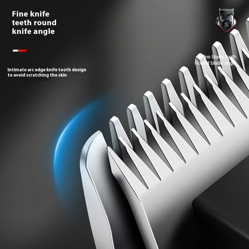 MARSKE Professional Hair Clipper Stainless Steel Blade Sharp Cutting High Power Low Noise LED Digital Display Rechargeable Adjustable - Image 5