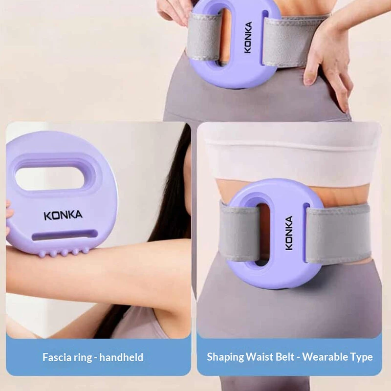 KONKA KAMQ-3082-T Multipurpose Massage Device High Frequency Vibration 5 Intensity Levels Type-C Fast Charging Hands Free Waist Strap for Neck Back Legs Muscle Recovery - Image 4