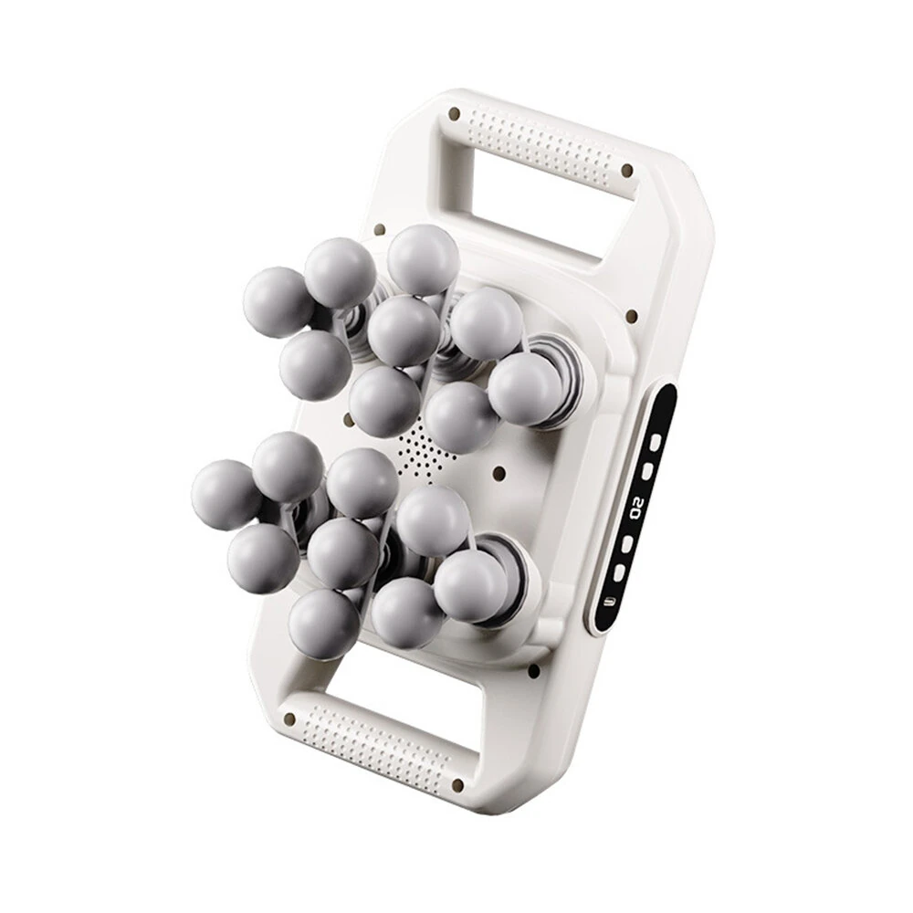 18-Head Fascia Gun Muscle Massager 20 Speed Levels Deep Tissue Percussion Therapy 2000mAh for Body Recovery Fitness Enthusiasts