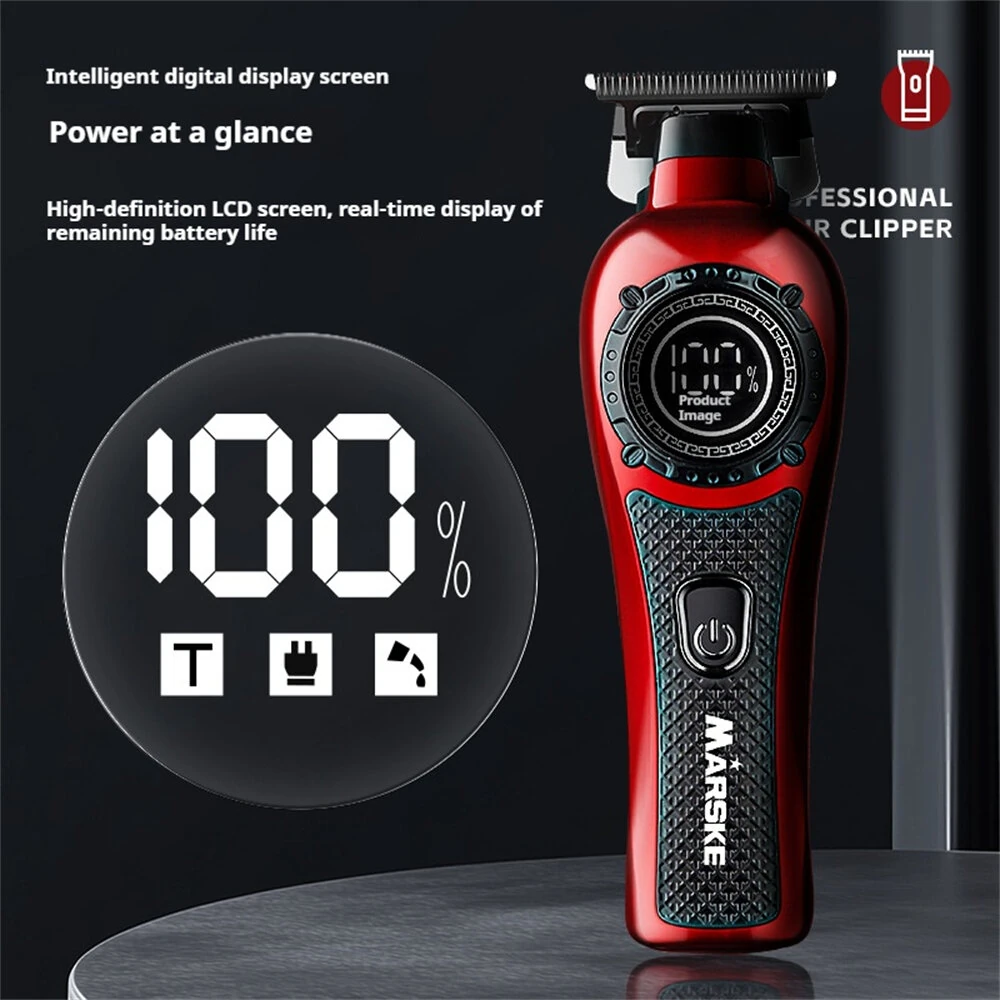MARSKE MS-5065 Professional Hair Clipper High-Speed Motor LED Display Low Noise USB Rechargeable Long Battery Life Styling Tool