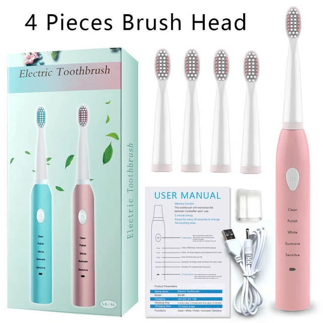 XIAOMI Oscillation Electric Toothbrush with Double Swing Angle Brushing Area Indicator 180-Day Battery Life IPX8 Waterproof 3 Cleaning Modes