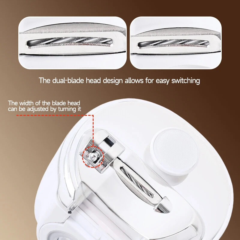2-in-1 Electric Nail Clipper Trimmer Rechargeable Automatic Nail Grinder with 2.5x Magnifying Glass & LED Light Low Noise Safe for Baby Kids Adults - Image 5