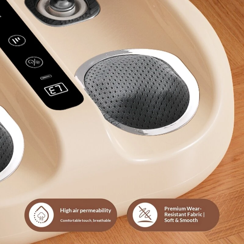 KM-Q7 Foot Massager with Heat Therapy Shiatsu Kneading & Vibration 3 Modes 3 Intensities for Sole Calf Relaxation Home Office Use - Image 5