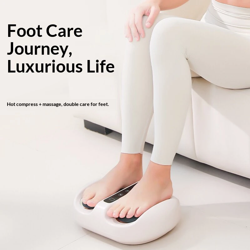 KM-Q7 Foot Massager with Heat Therapy Shiatsu Kneading & Vibration 3 Modes 3 Intensities for Sole Calf Relaxation Home Office Use - Image 4