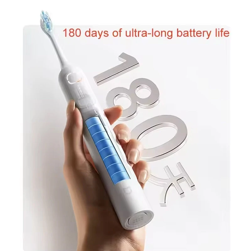 XIAOMI Oscillation Electric Toothbrush with Double Swing Angle Brushing Area Indicator 180-Day Battery Life IPX8 Waterproof 3 Cleaning Modes - Image 4