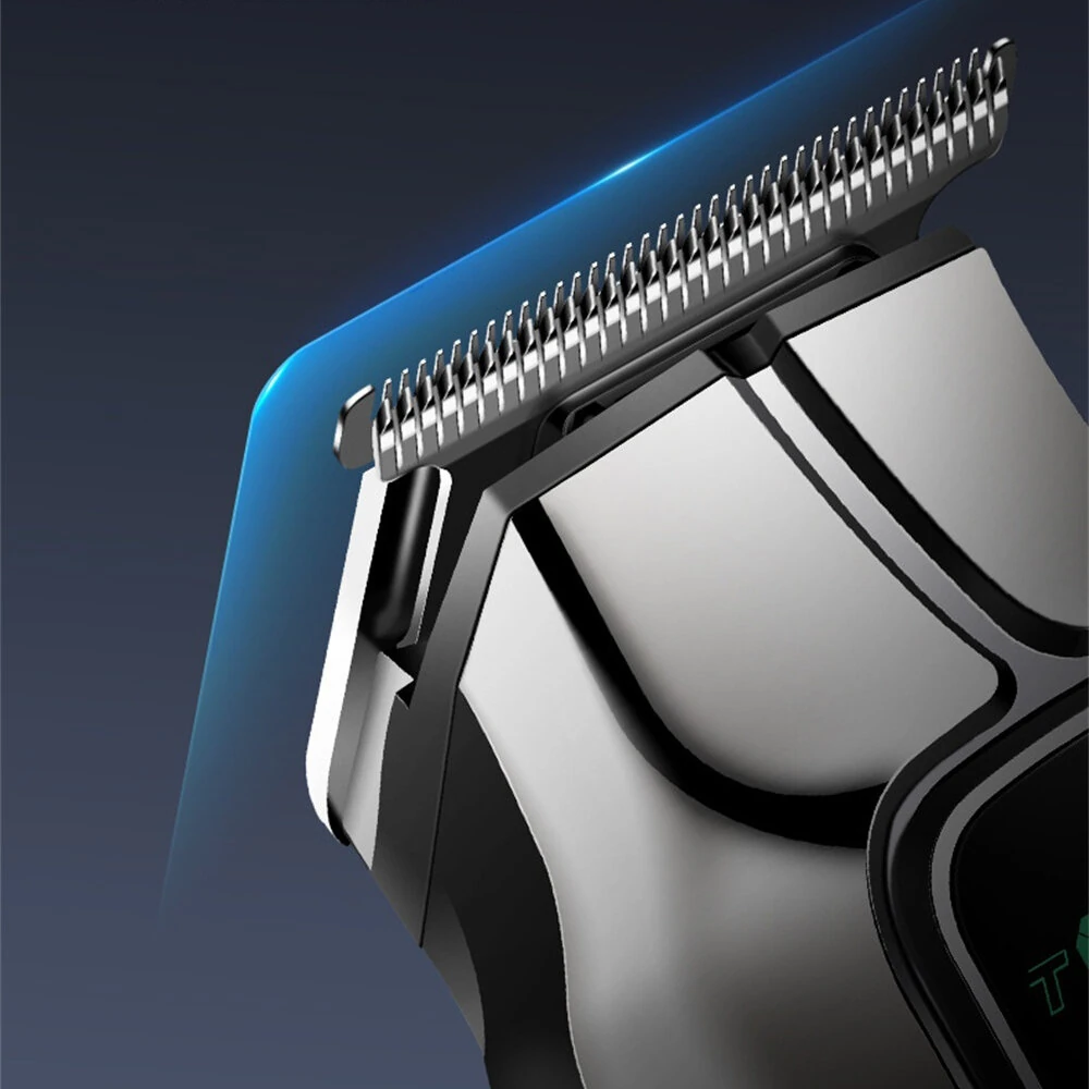 MARSKE MS-5077 5-in-1 Hair Clipper & Trimmer Kit with Chargine Base LED Display 5 Heads for Beard Nose Body Grooming 180Min Use & USB Charging - Image 6