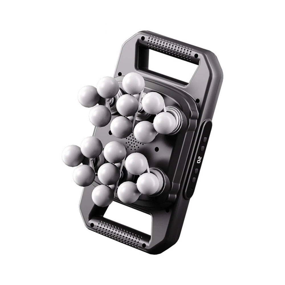 18-Head Fascia Gun Muscle Massager 20 Speed Levels Deep Tissue Percussion Therapy 2000mAh for Body Recovery Fitness Enthusiasts
